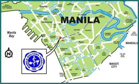 Manila Doctors Hospital Map .